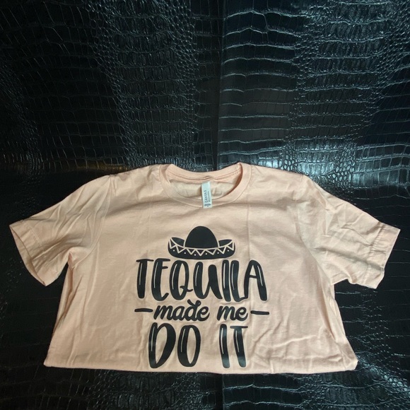 Tequila Made Me Do It Shirt - Picture 2 of 4